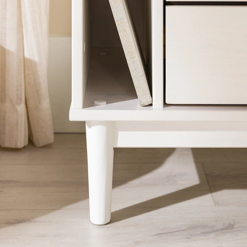 Table de chevet moderne en bois massif pour galerie