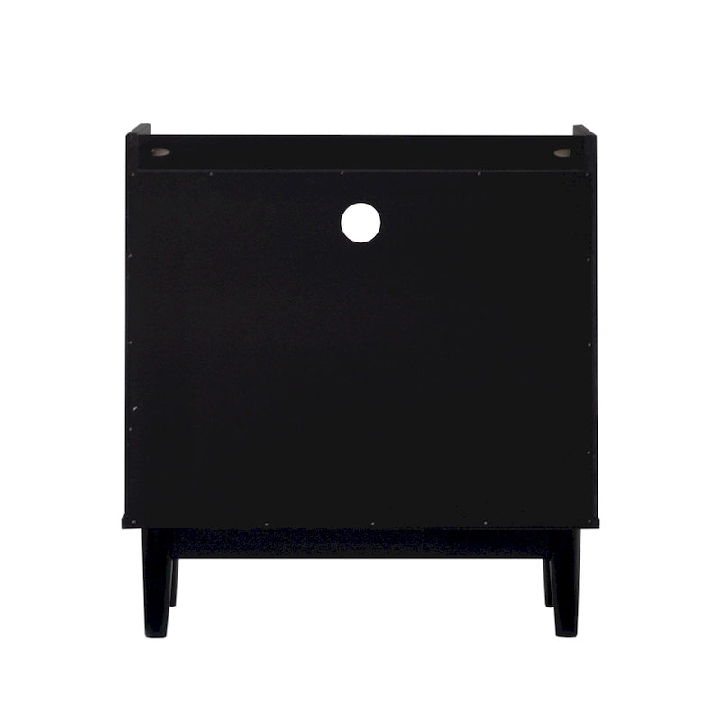 Table de chevet moderne en bois massif pour galerie