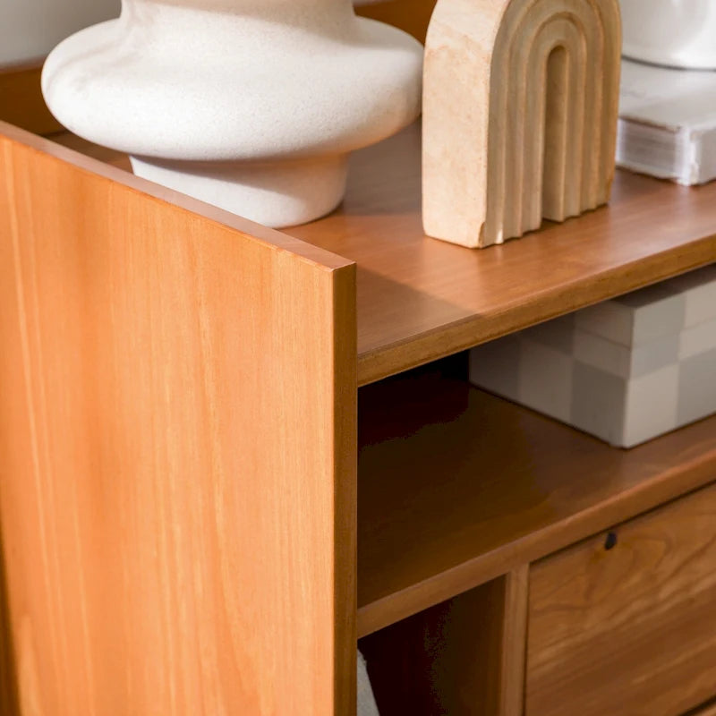 Table de chevet moderne en bois massif pour galerie