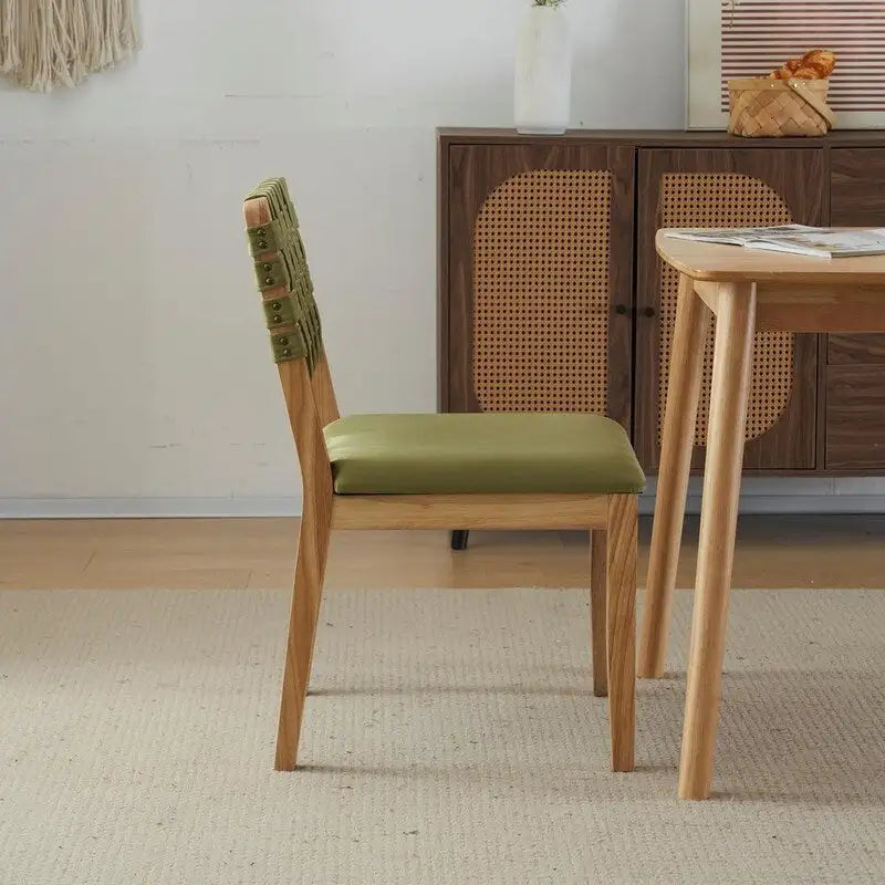 Chaises de salle à manger en bois de style Mid-Century Modern - Lot de 2