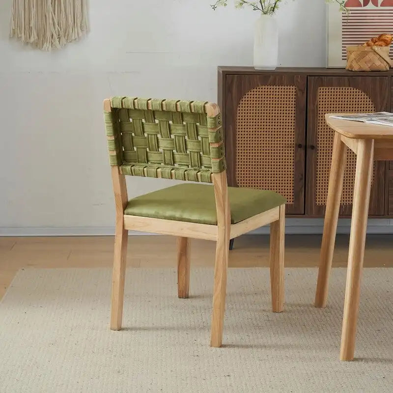 Chaises de salle à manger en bois de style Mid-Century Modern - Lot de 2