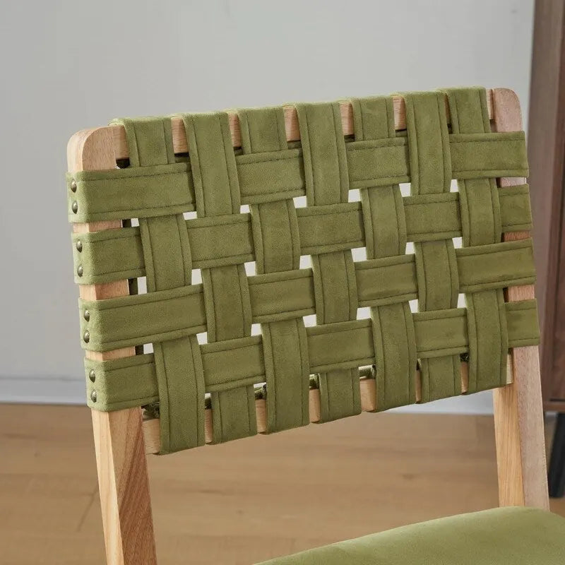 Chaises de salle à manger en bois de style Mid-Century Modern - Lot de 2