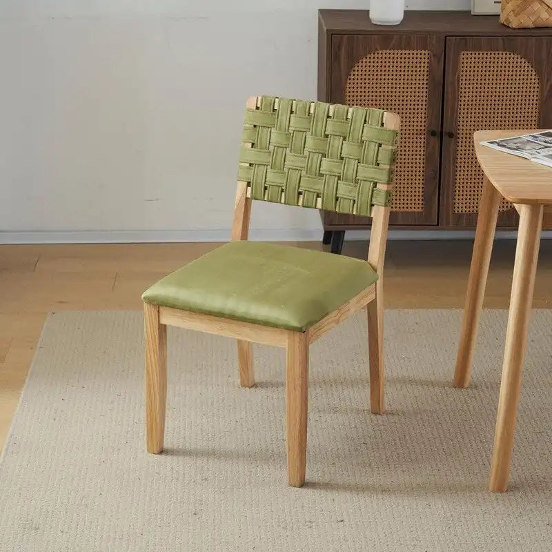 Chaises de salle à manger en bois de style Mid-Century Modern - Lot de 2