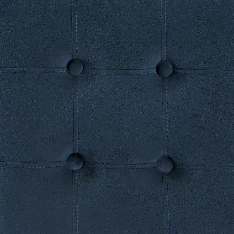 Tabourets de bar capitonnés en velours finition or, lot de 2