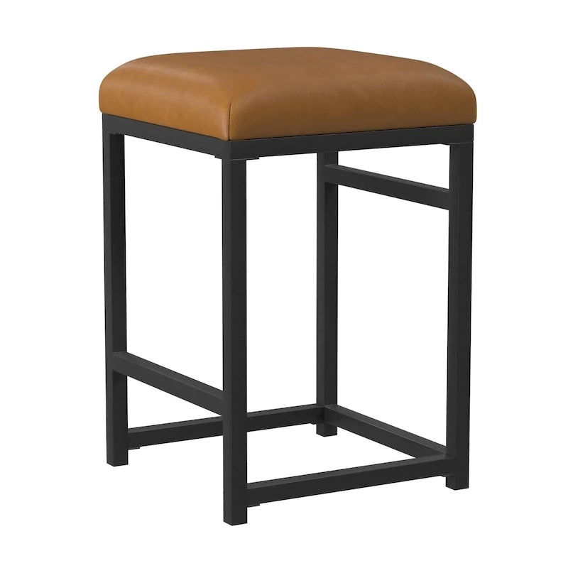Tabouret de comptoir en métal sans dossier de 24 pouces