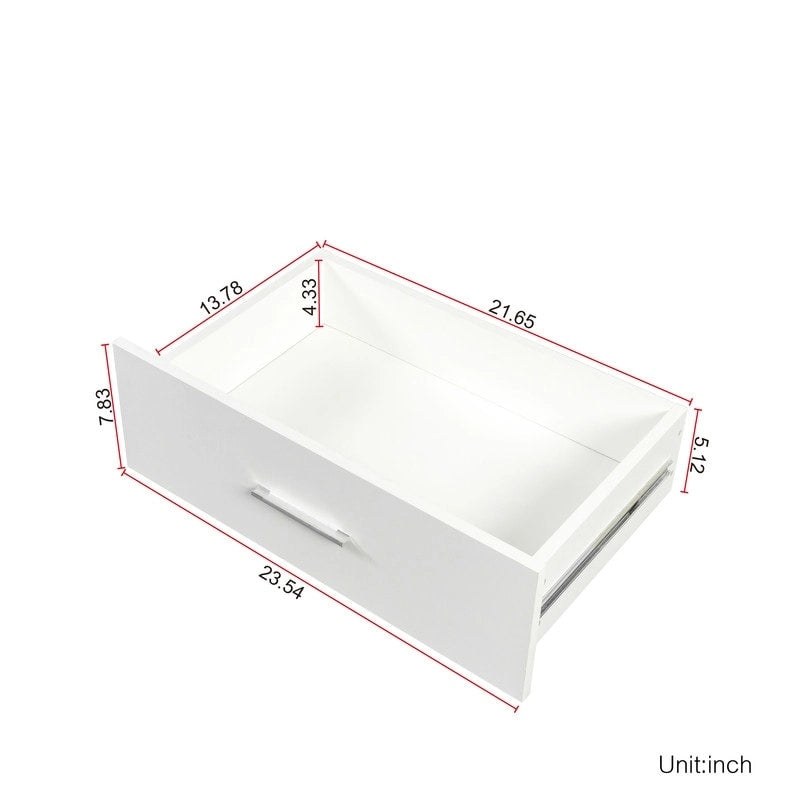 Commode de chambre en bois moderne avec tiroirs larges