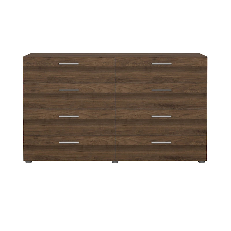 Commode double à 8 tiroirs, peu encombrante