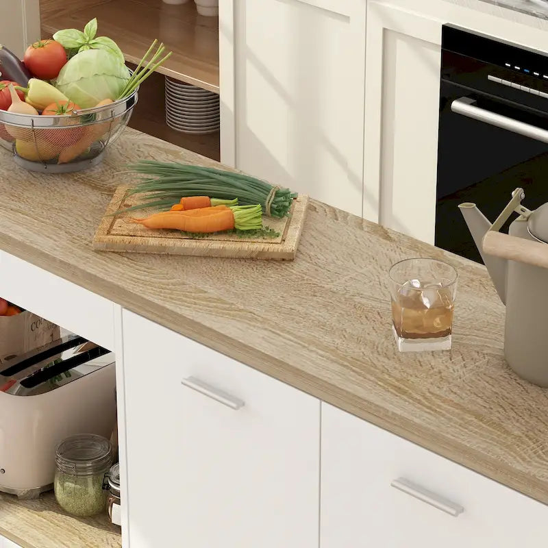 Buffet de cuisine, îlot de rangement, table extensible, table de bar
