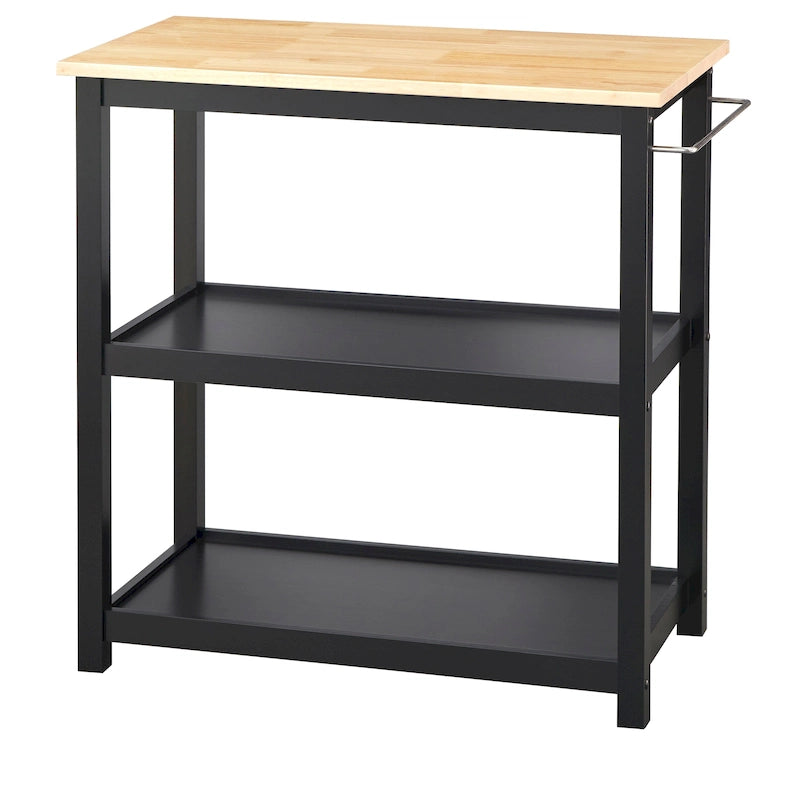 Desserte de cuisine roulante avec étagères et tiroirs de rangement