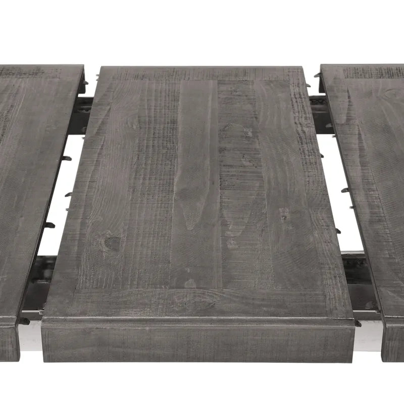 Table à manger extensible en bois blanc de 86 pouces