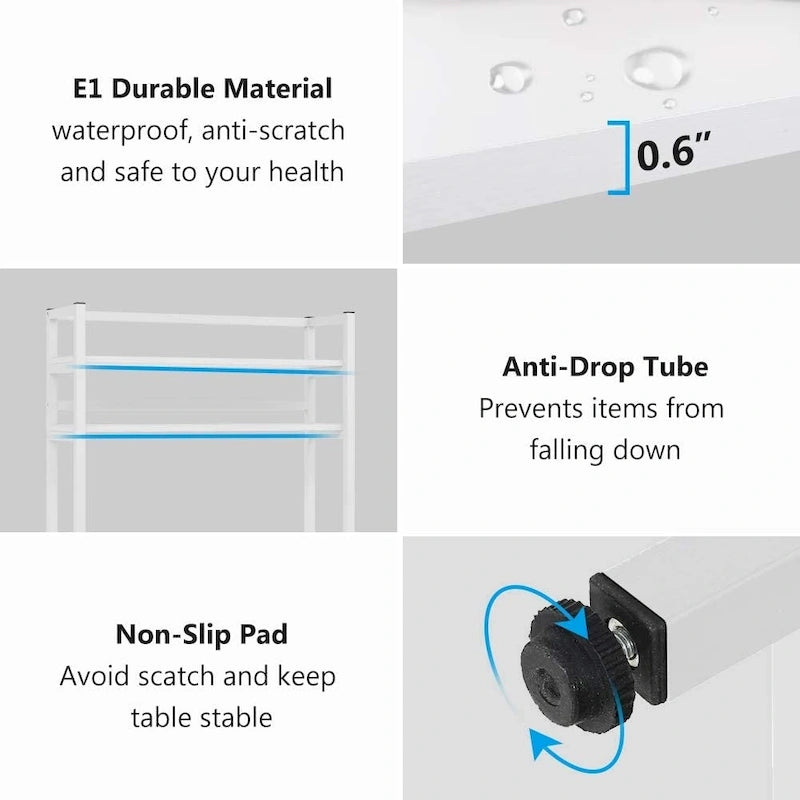 Étagère de cuisine à 5 niveaux, étagère de rangement utilitaire pour four à micro-ondes, desserte à micro-ondes industrielle avec huche