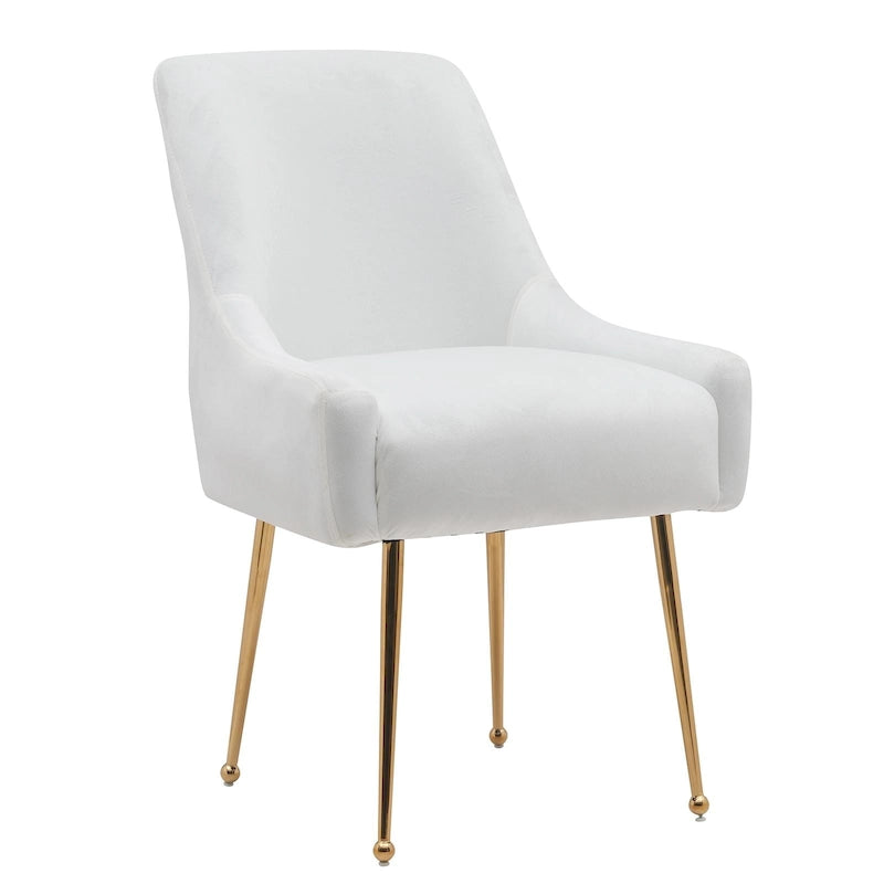 Tufted Velvet Upholstered Dining Chair Set of 2