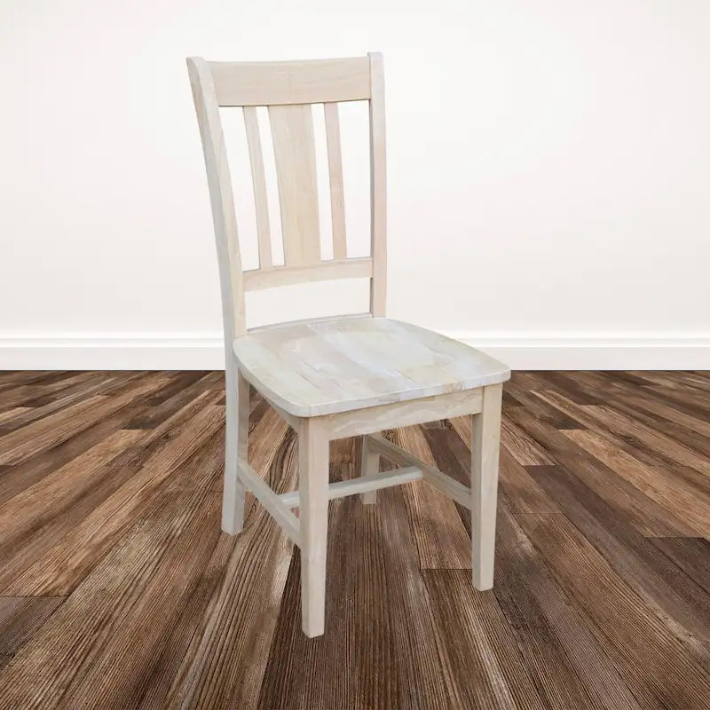 Chaises en bois massif San Remo à dossier ajouré, lot de 2