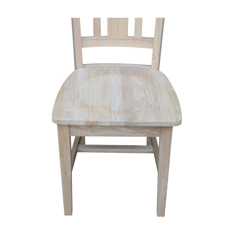 Chaises en bois massif San Remo à dossier ajouré, lot de 2