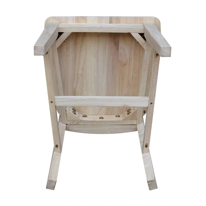 Chaises en bois massif San Remo à dossier ajouré, lot de 2