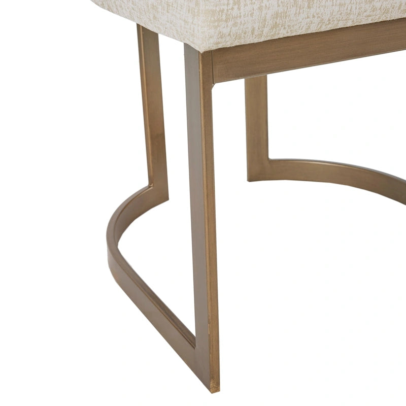 Ensemble de 2 chaises de salle à manger modernes rembourrées avec pieds en bois