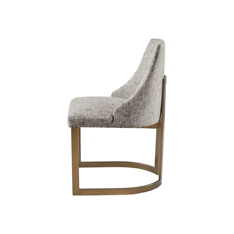 Ensemble de 2 chaises de salle à manger modernes rembourrées avec pieds en bois
