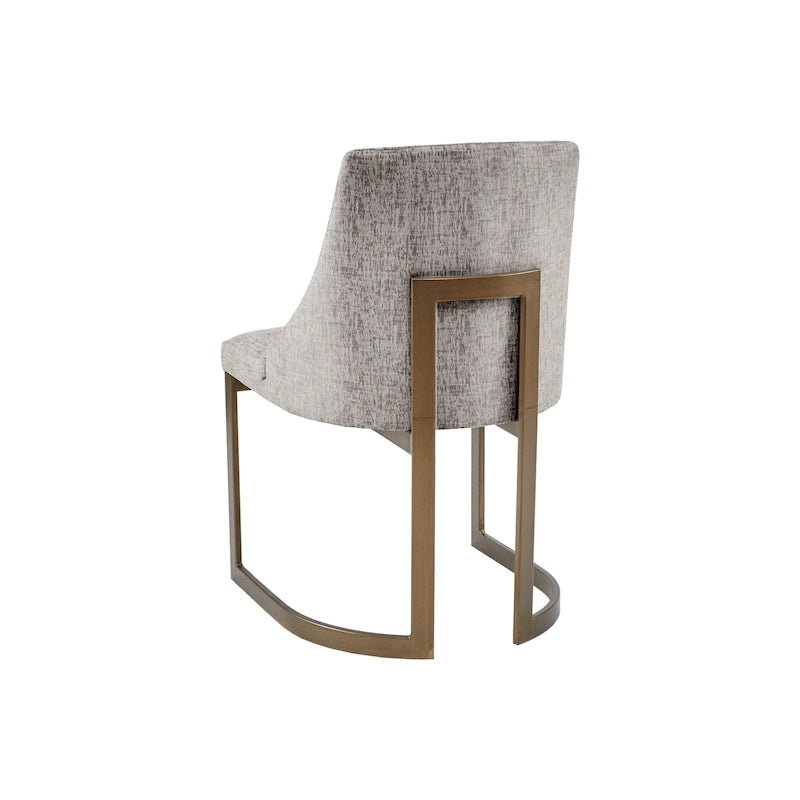 Ensemble de 2 chaises de salle à manger modernes rembourrées avec pieds en bois