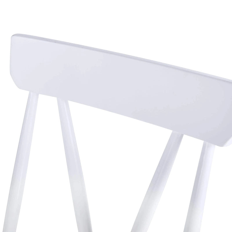 Ensemble de 2 chaises de salle à manger en bois massif, assise large de 44,2 cm avec un style classique