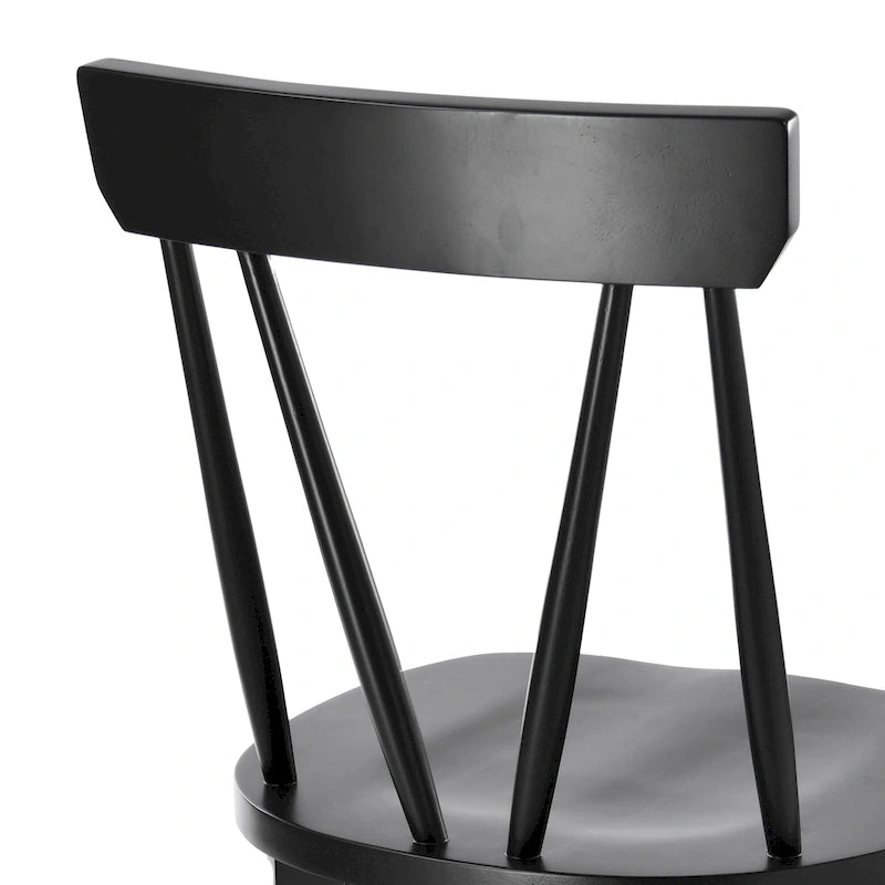 Ensemble de 2 chaises de salle à manger en bois massif, assise large de 44,2 cm avec un style classique