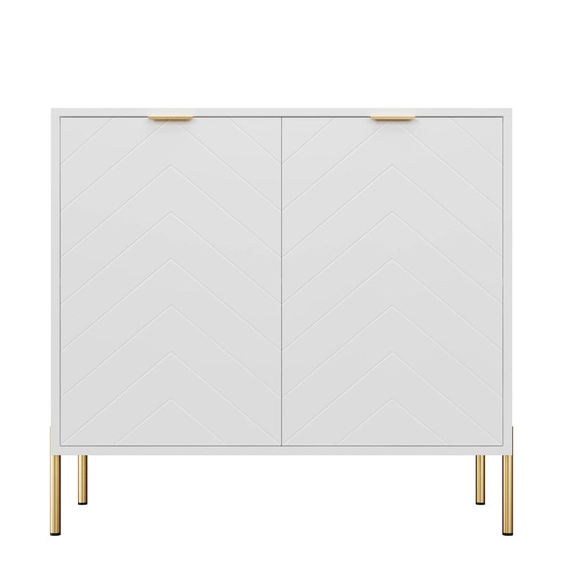 Buffet bahut 2 portes de rangement multimédia