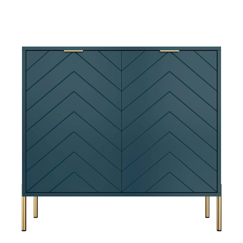 Buffet bahut 2 portes de rangement multimédia