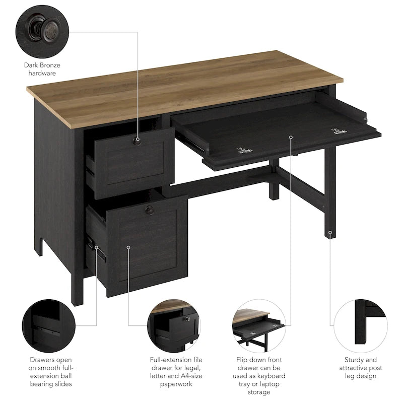 Bureau informatique 54W avec tiroirs