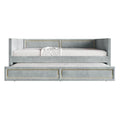 Lit de repos double en velours de luxe avec lit gigogne