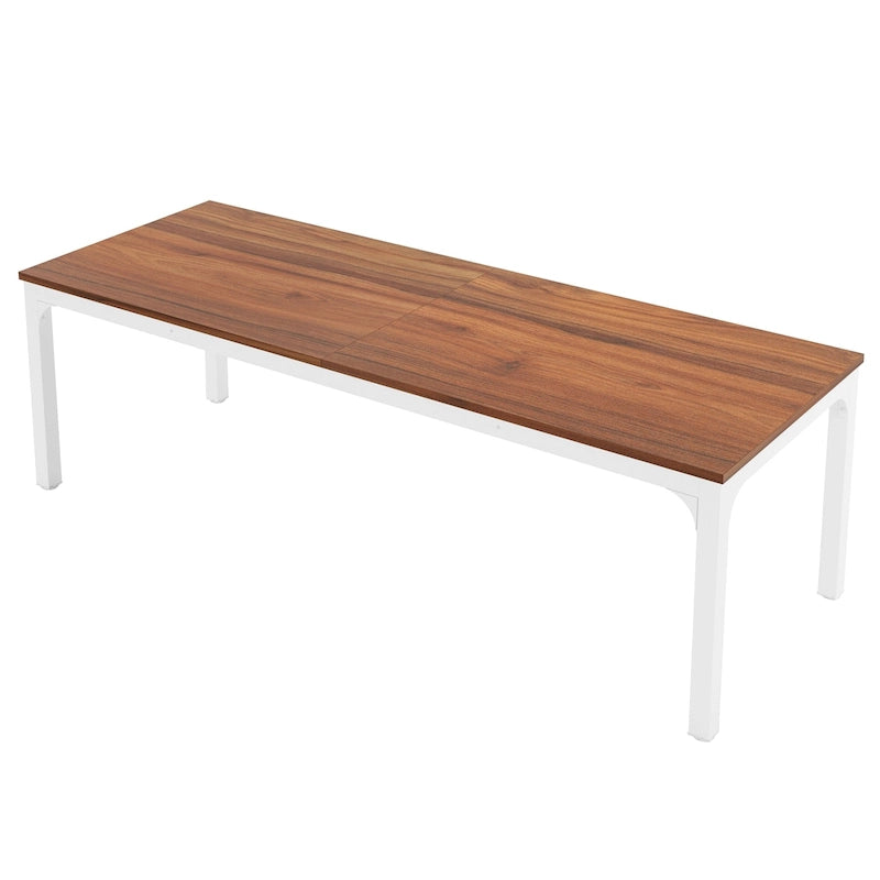 Bureau d'ordinateur double extra-long de 200 cm pour 2 personnes, pour bureau à domicile