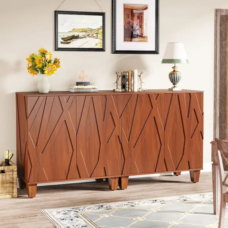 Buffet de salle à manger avec rangement de 140 cm pour cuisine