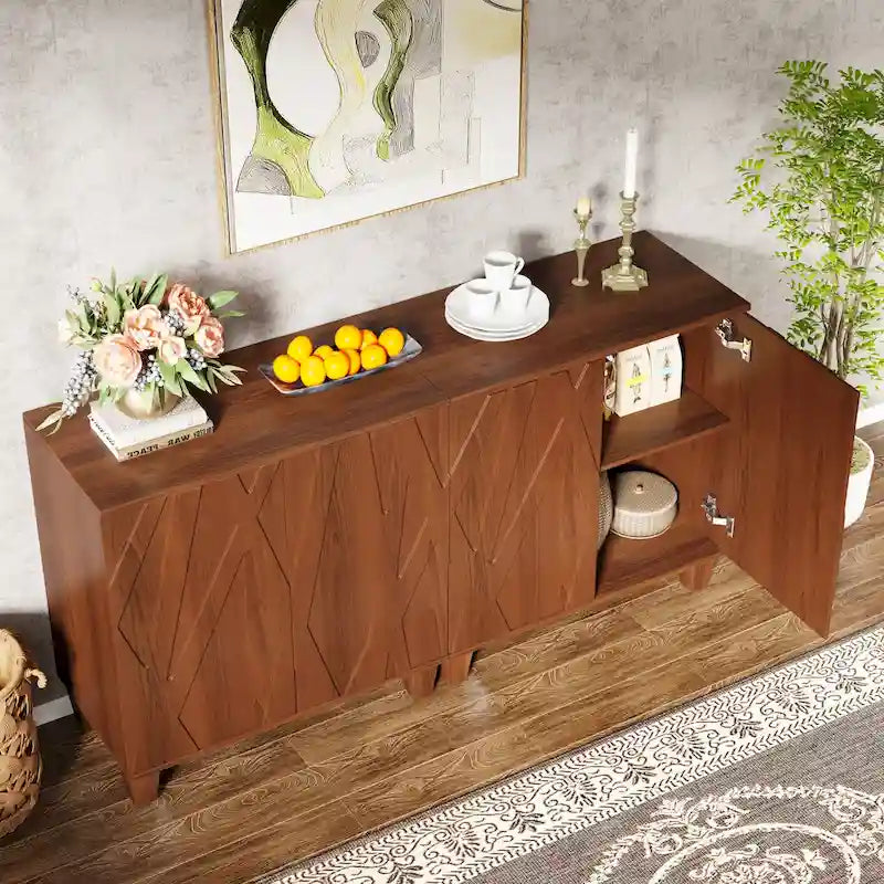 Buffet de salle à manger avec rangement de 140 cm pour cuisine