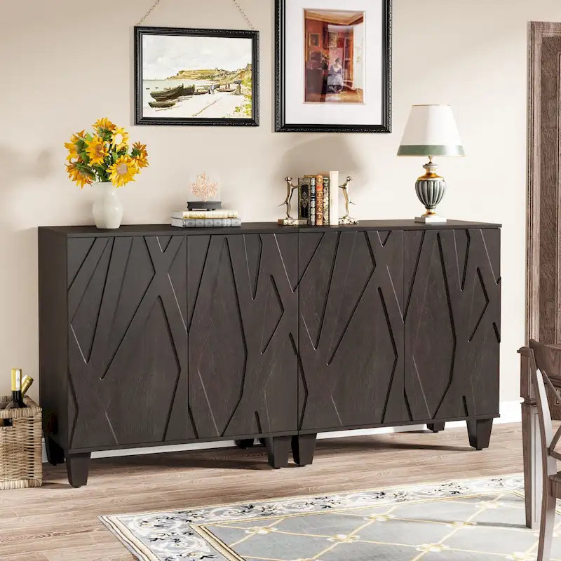 Buffet de salle à manger avec rangement de 140 cm pour cuisine
