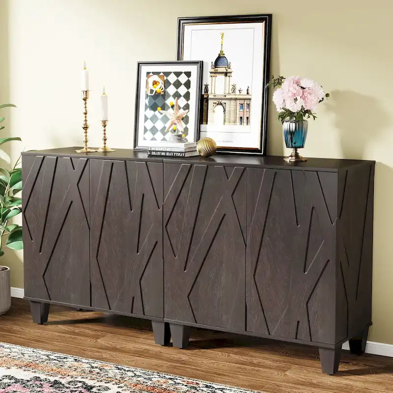 Buffet de salle à manger avec rangement de 140 cm pour cuisine