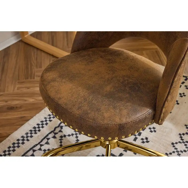 Chaise de bureau en velours Fauteuil de bureau pivotant Fauteuil moderne en tissu mignon Chaises de bureau à domicile avec roulettes