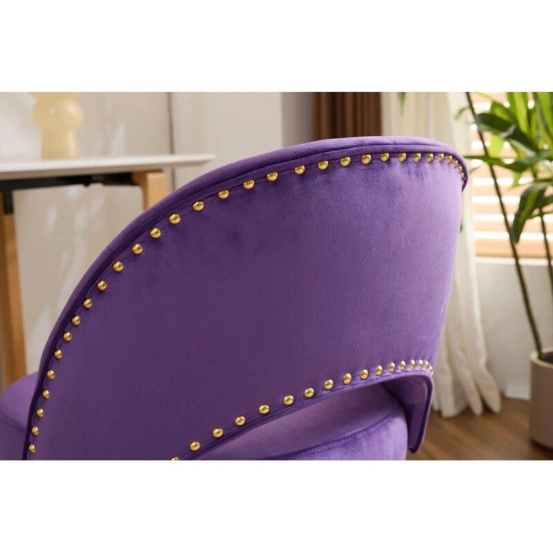 Chaise de bureau en velours Fauteuil de bureau pivotant Fauteuil moderne en tissu mignon Chaises de bureau à domicile avec roulettes