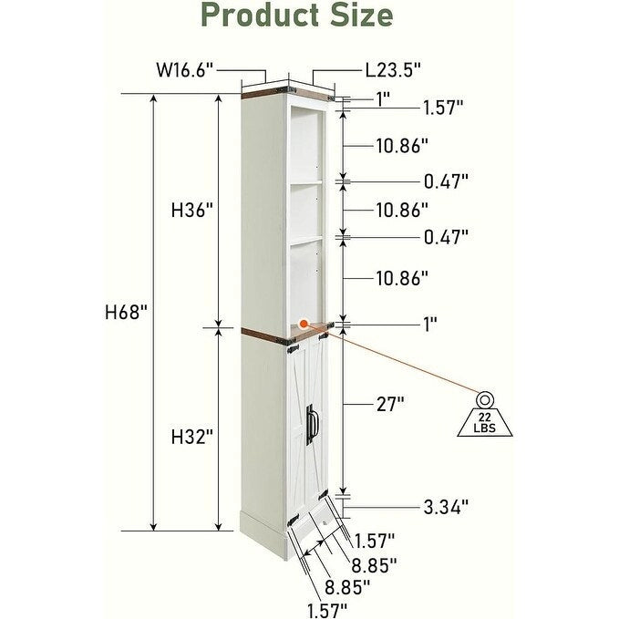 Meuble d'angle haut de ferme, meuble de rangement, optimiseur d'espace domestique